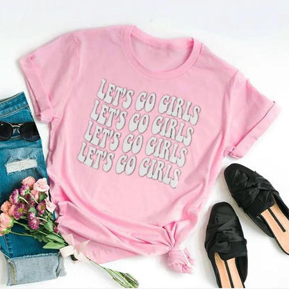 let's go girls groovy t-shirts - basil boutique