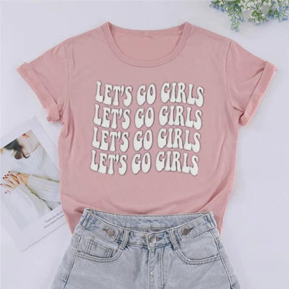 let's go girls groovy t-shirts - basil boutique