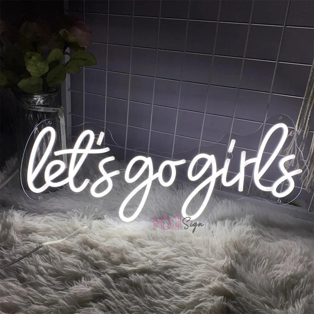 let's go girls neon sign - basil boutique