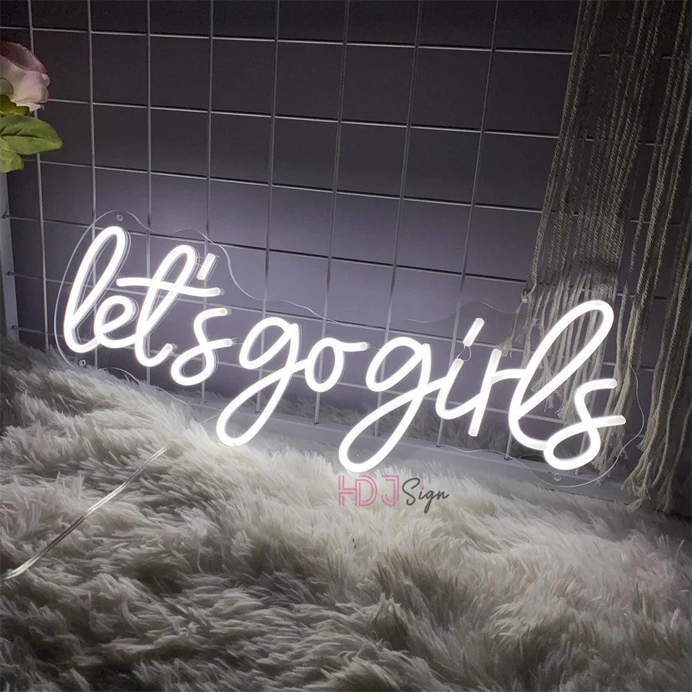 let's go girls neon sign - basil boutique