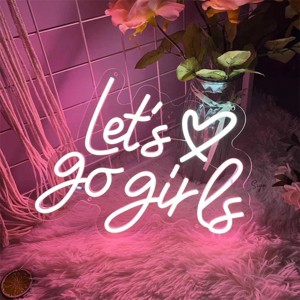 let's go girls neon sign - basil boutique