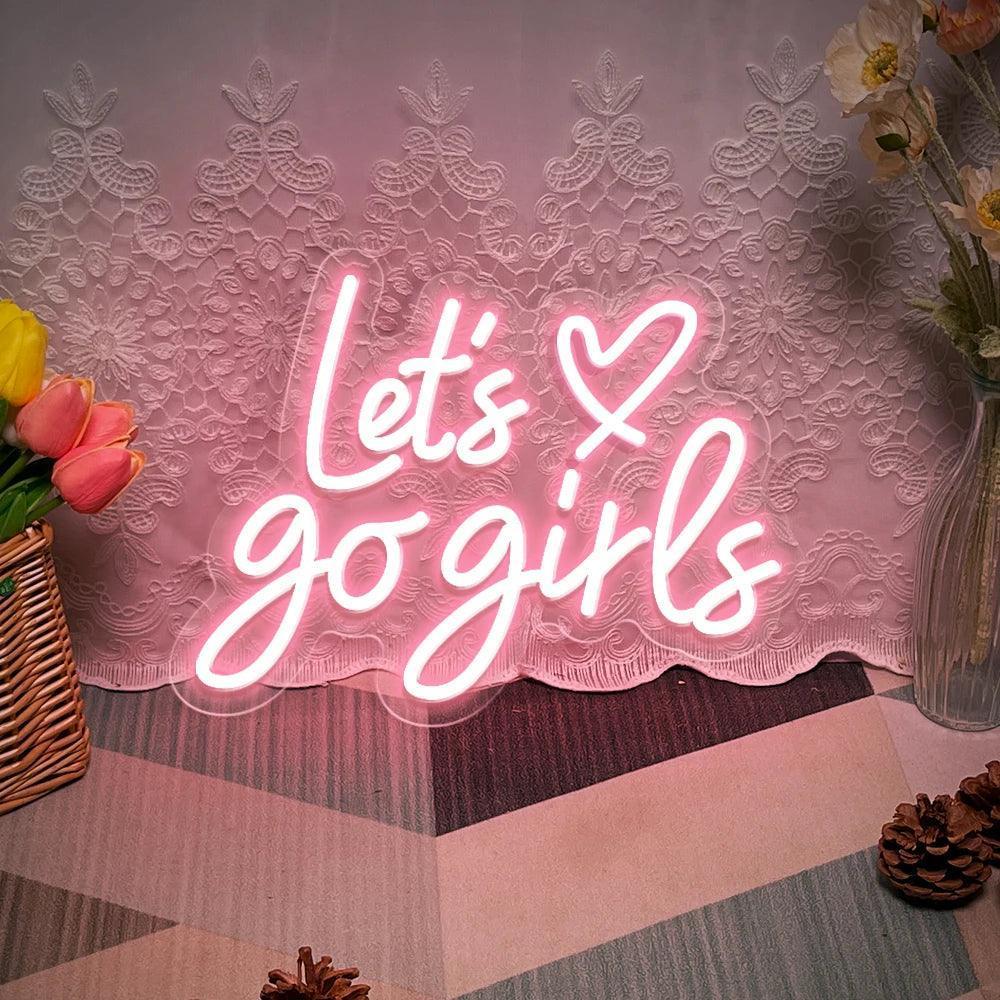 let's go girls neon sign - basil boutique