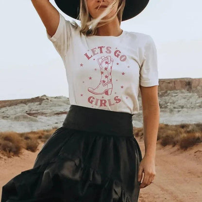 let's go girls oversized t-shirt - basil boutique