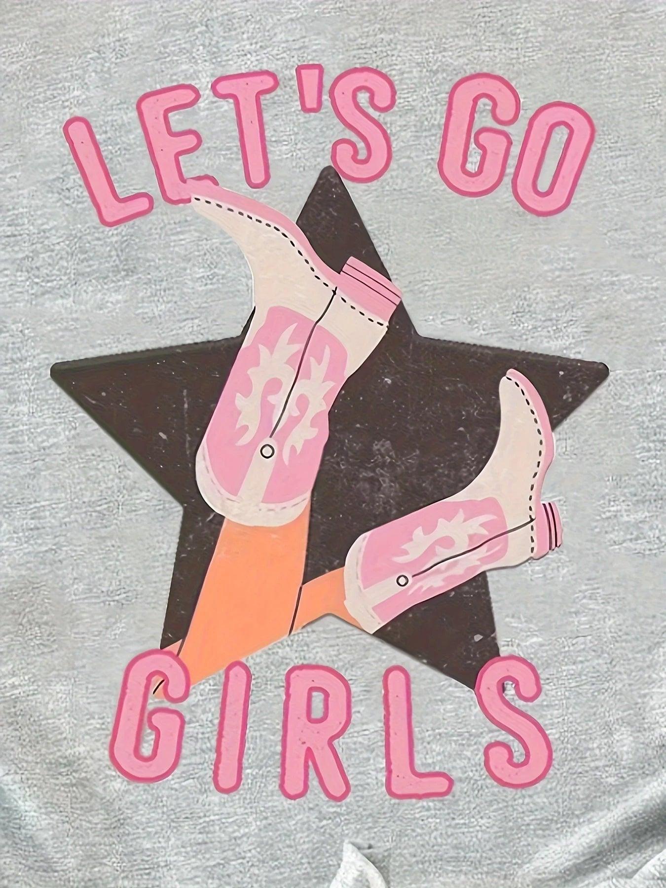 let's go girls star t-shirt - basil boutique