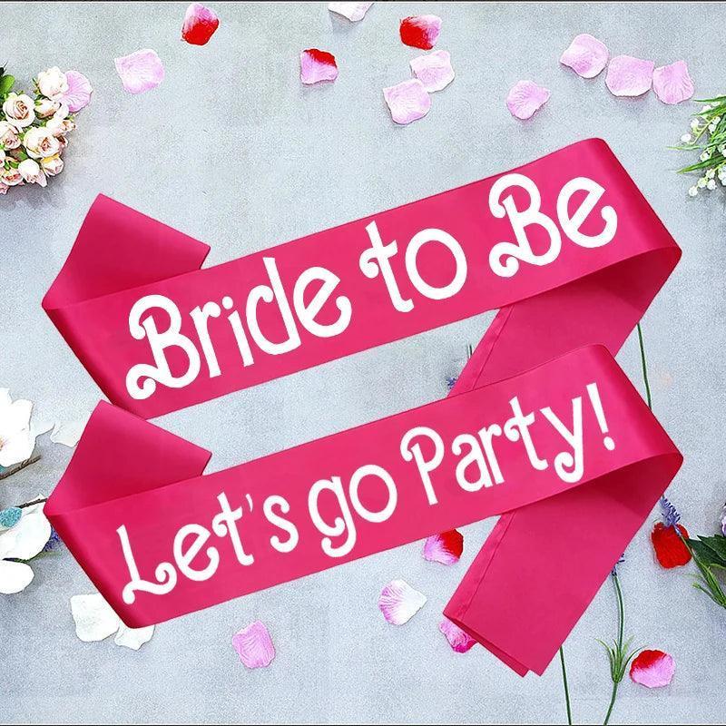 let's go party bridal sashes - basil boutique