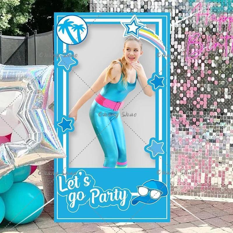 let's go party photo booth prop frame - basil boutique