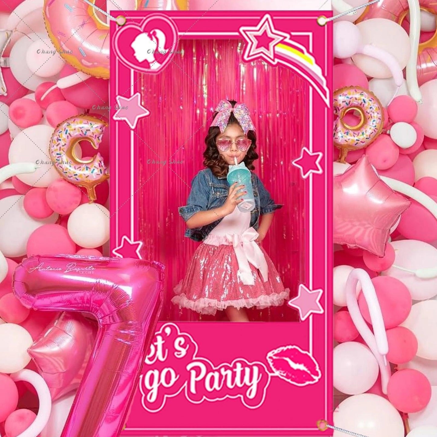 let's go party photo booth prop frame - basil boutique