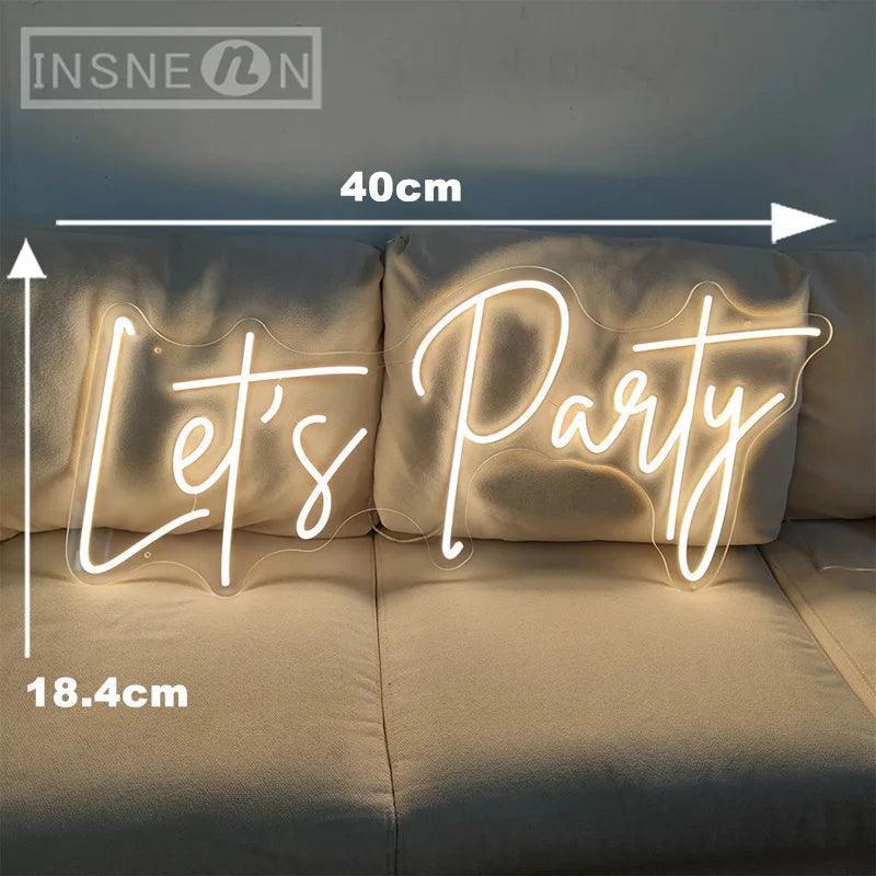 let's party neon light - basil boutique