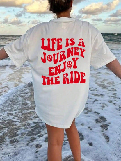 life is a journey t-shirt - basil boutique