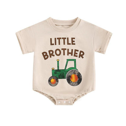 little brother truck onesies - basil boutique