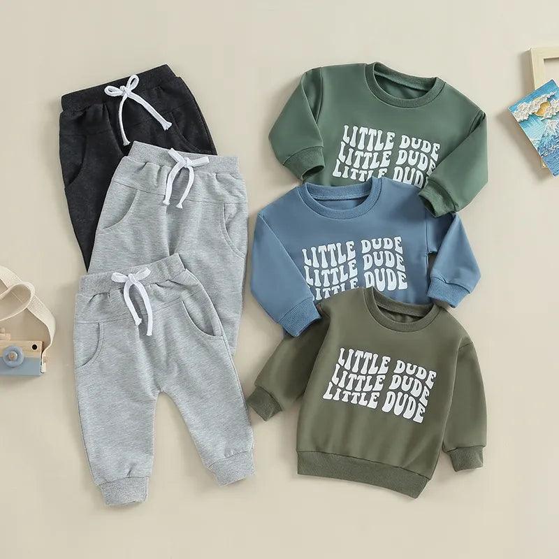 little dude kids outfit - basil boutique