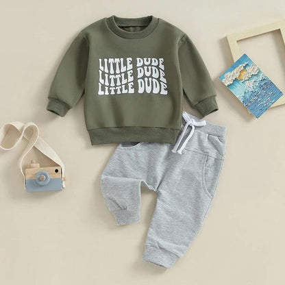 little dude kids outfit - basil boutique