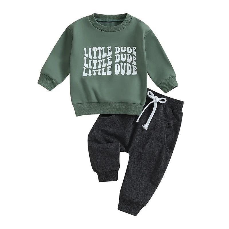 little dude kids outfit - basil boutique