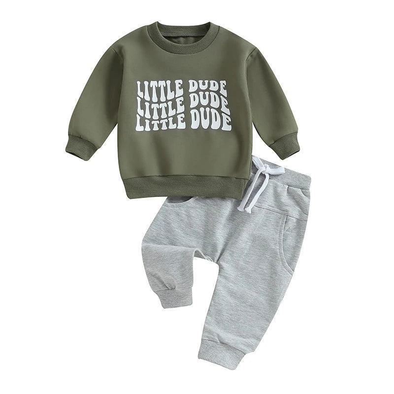 little dude kids outfit - basil boutique