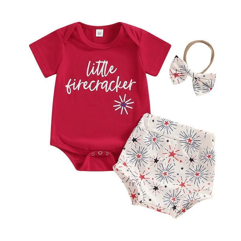 little firecracker outfit - basil boutique