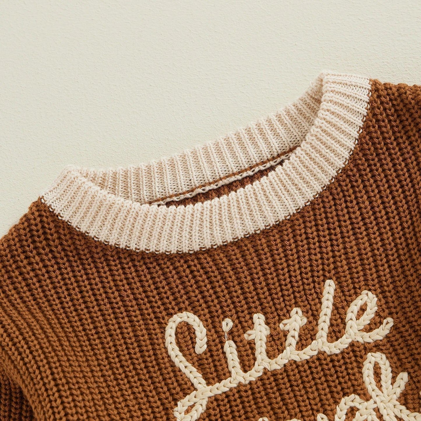 little pumpkin knit kids crew sweaters - basil boutique