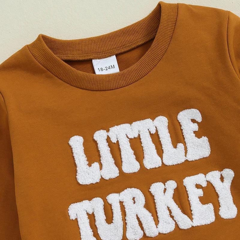 little turkey kids outfit - basil boutique