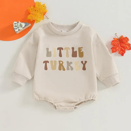 little turkey romper - basil boutique