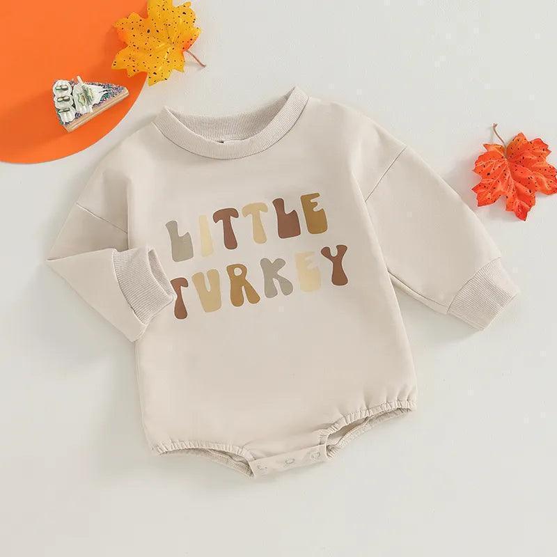 little turkey romper - basil boutique