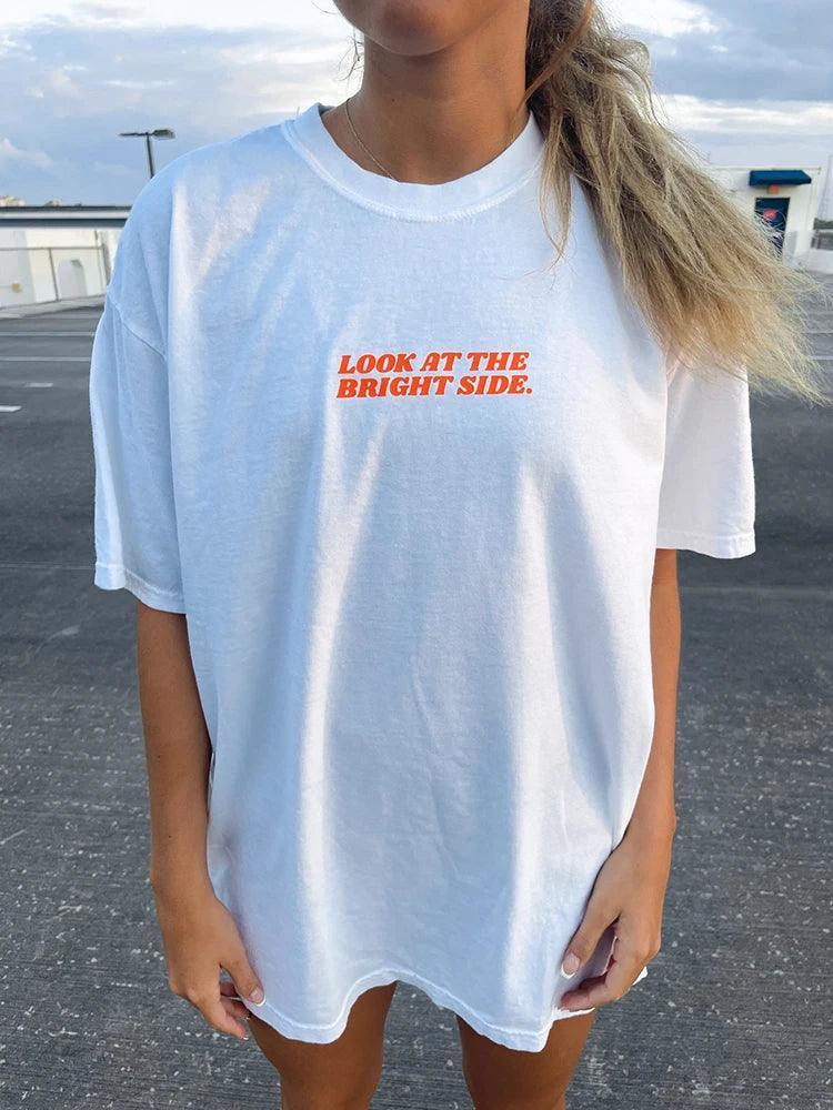 look at the bright side t-shirt - basil boutique