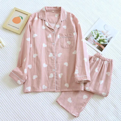 love is in the air pajamas - basil boutique