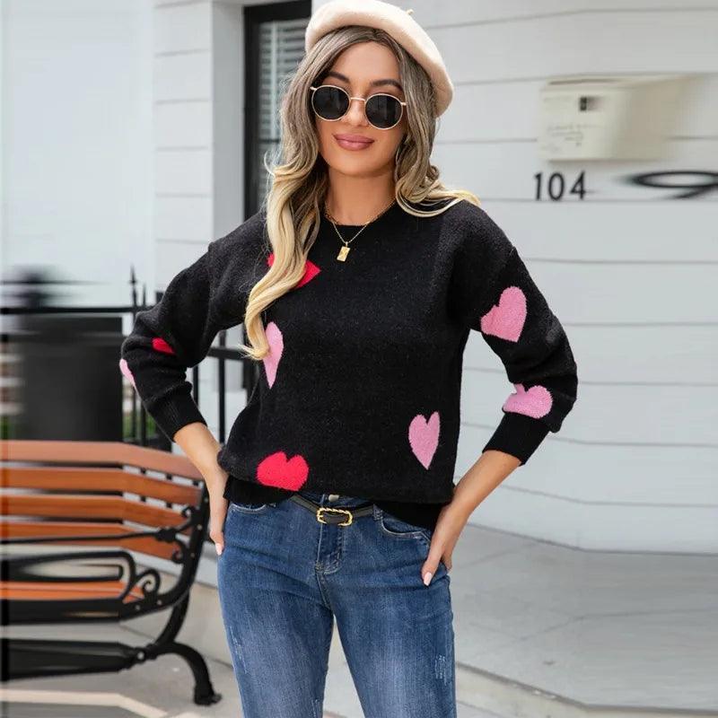 love knit crew sweater - basil boutique