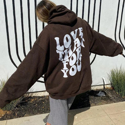 love + peace hoodie - basil boutique