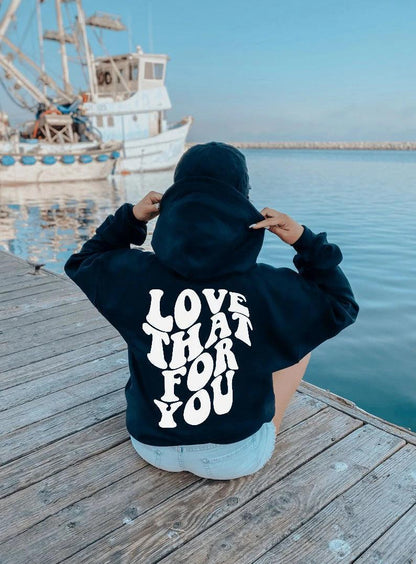 love + peace hoodie - basil boutique