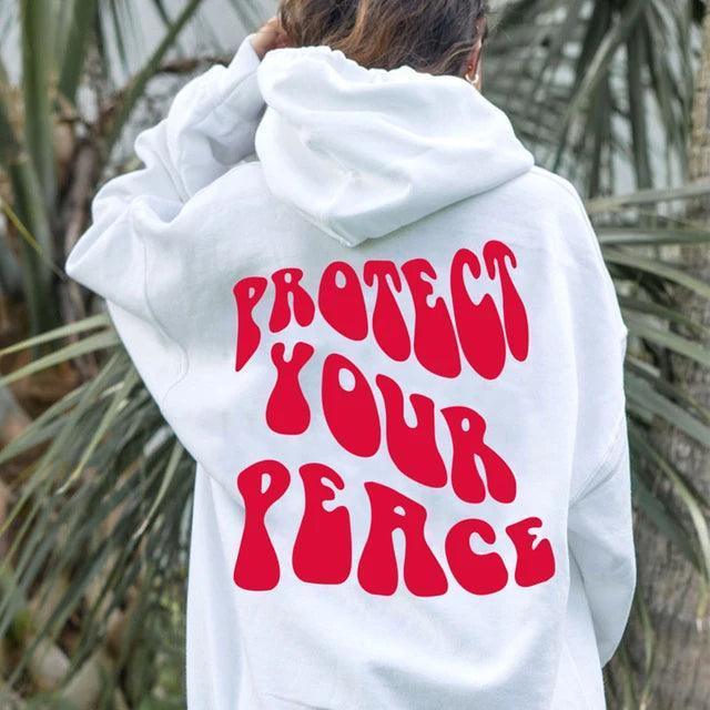 love + peace hoodie - basil boutique