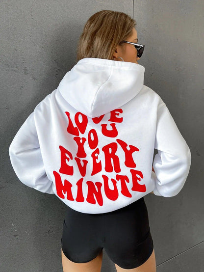 love you every minute hoodie - basil boutique