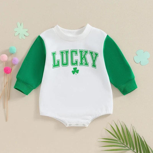 lucky clover onesie - basil boutique