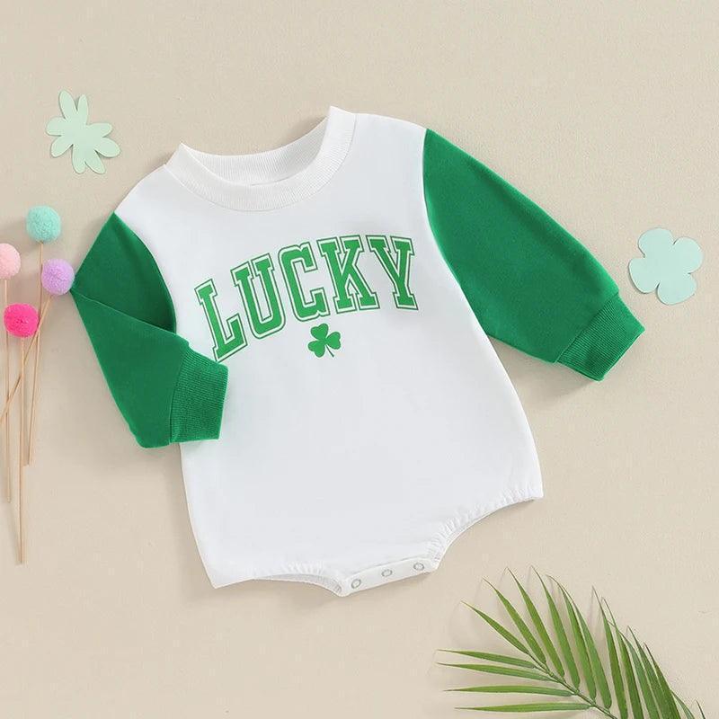 lucky clover onesie - basil boutique