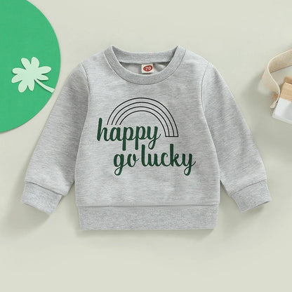 lucky kids crew sweatshirts - basil boutique