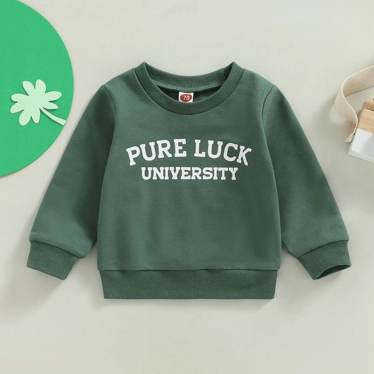 lucky kids crew sweatshirts - basil boutique