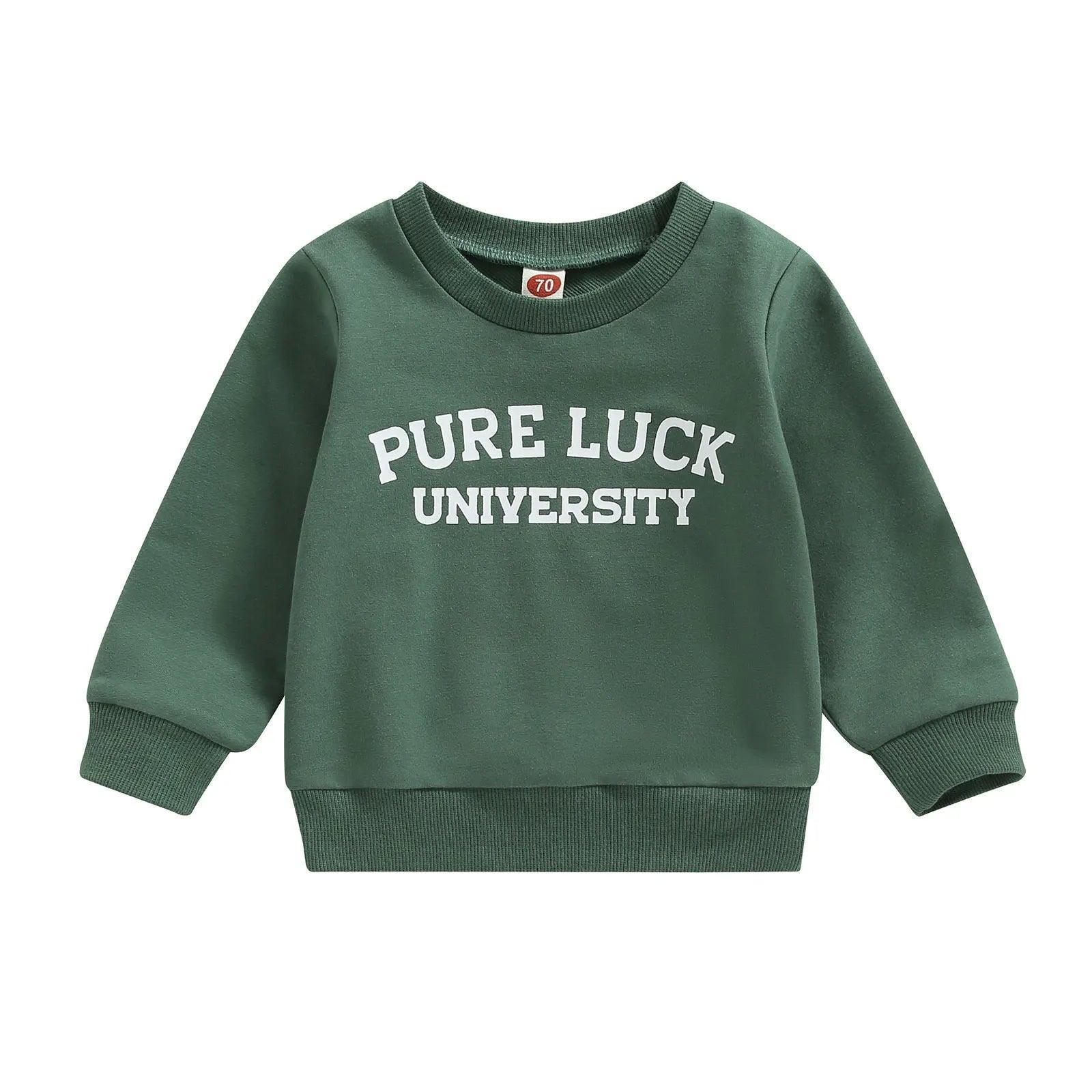 lucky kids crew sweatshirts - basil boutique