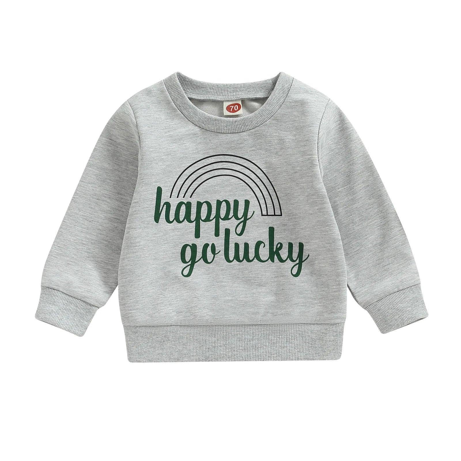 lucky kids crew sweatshirts - basil boutique