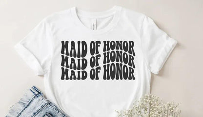 maid of honor retro t-shirt - basil boutique