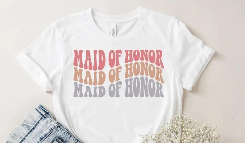 maid of honor retro t-shirt - basil boutique