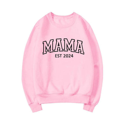 mama est. 2024 crew sweatshirt - basil boutique