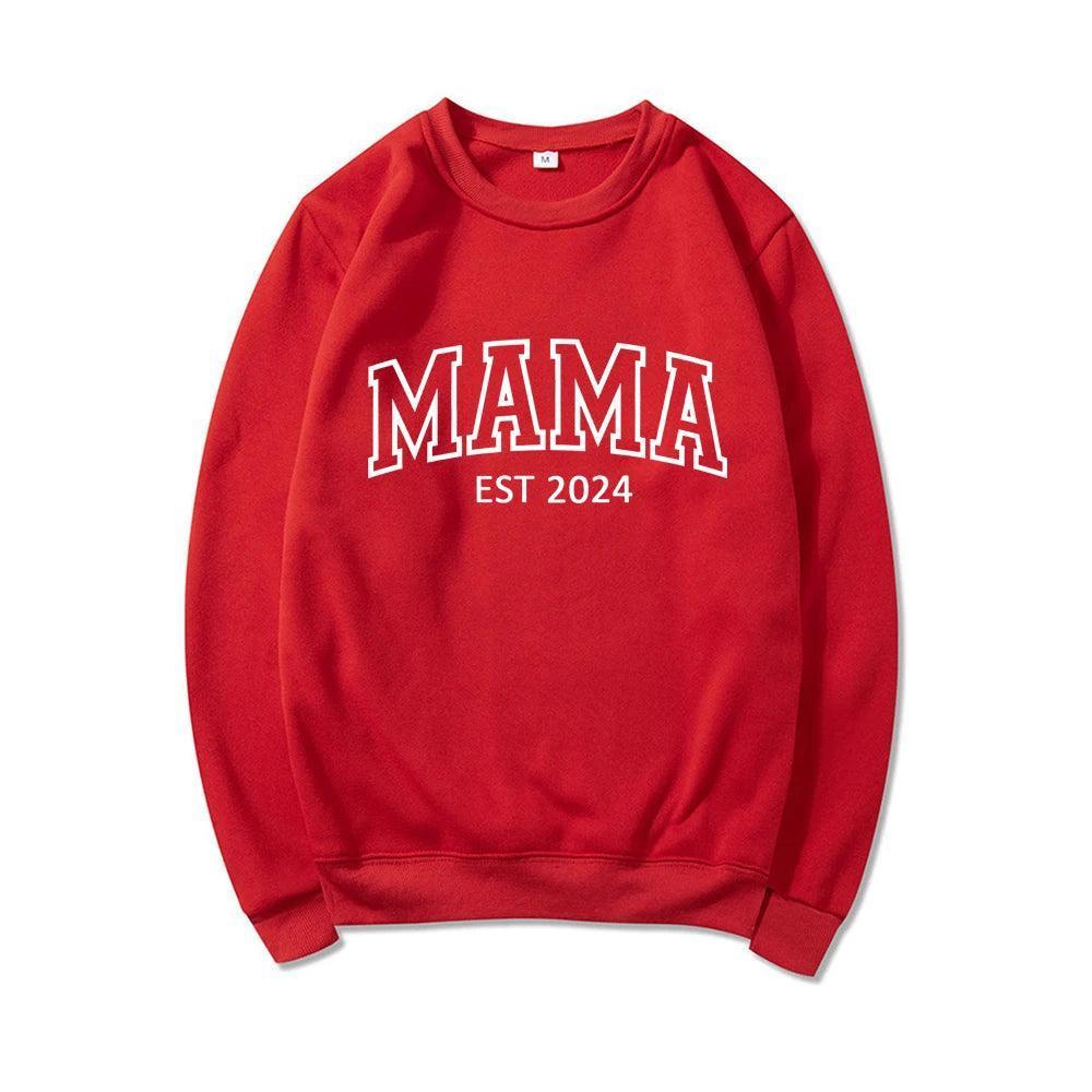 mama est. 2024 crew sweatshirt - basil boutique