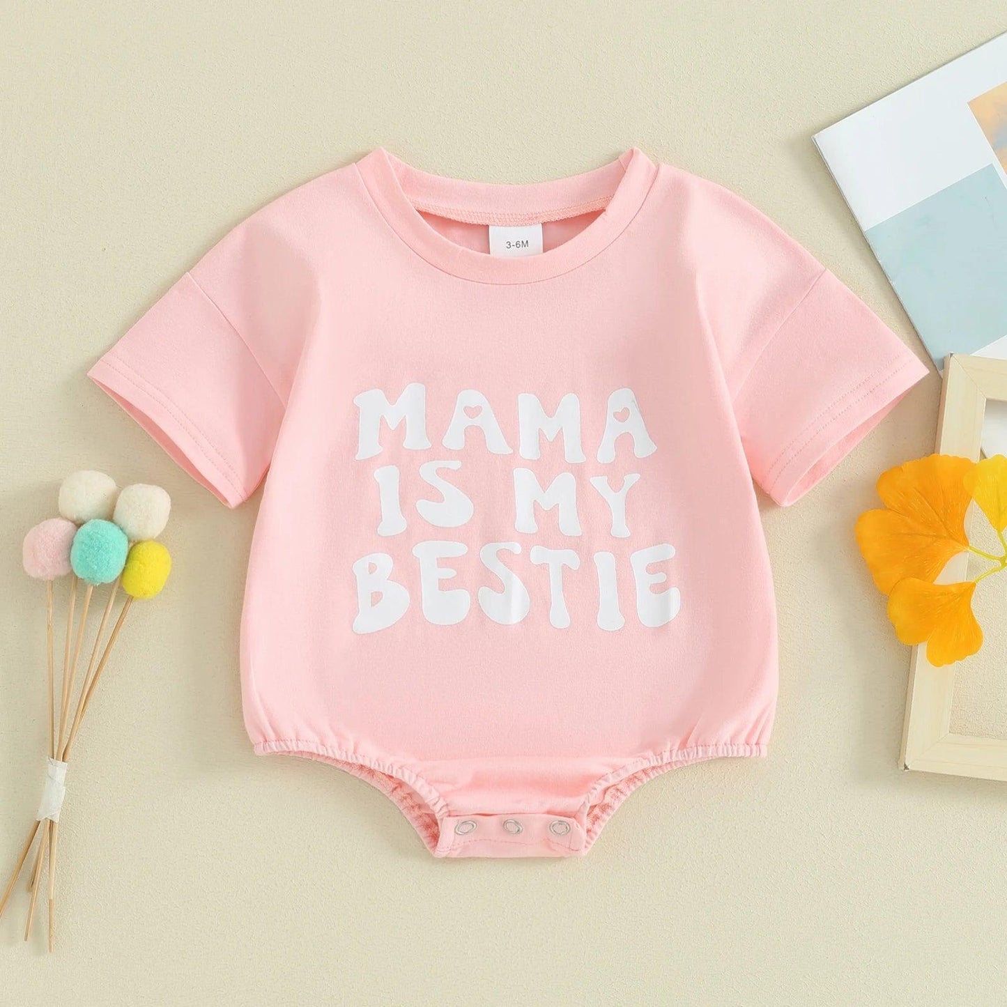 mama is my bestie onesie - basil boutique