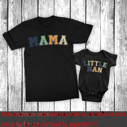 mama + little man matching set - basil boutique