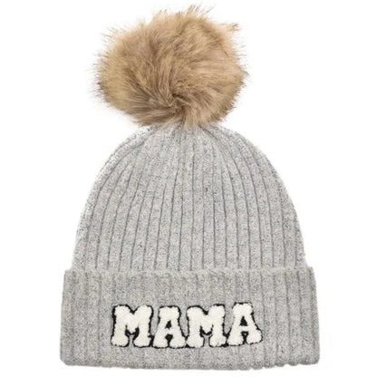 mama + mini pom beanie - basil boutique