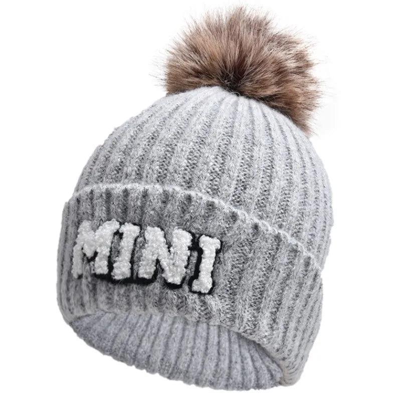 mama + mini pom beanie - basil boutique