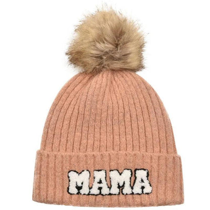 mama + mini pom beanie - basil boutique