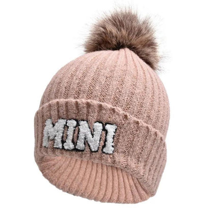 mama + mini pom beanie - basil boutique