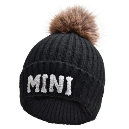 mama + mini pom beanie - basil boutique