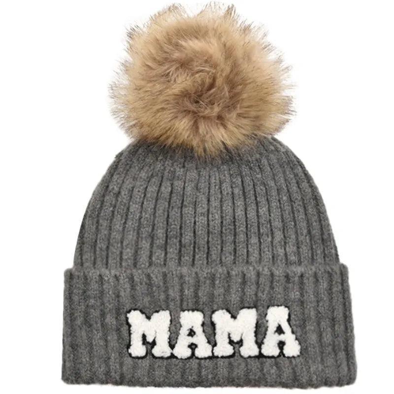 mama + mini pom beanie - basil boutique