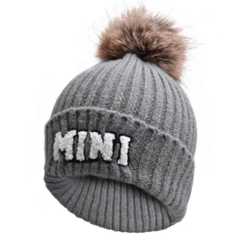 mama + mini pom beanie - basil boutique