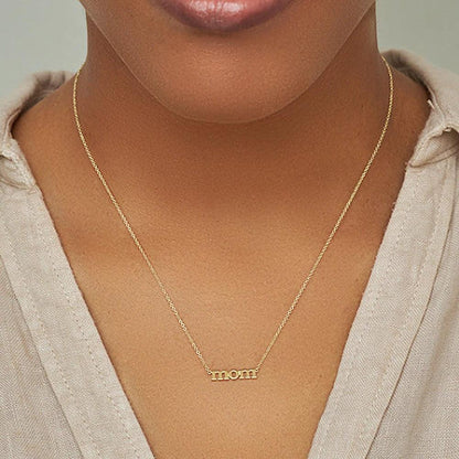 mama + mom letter necklace - basil boutique